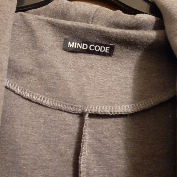 NWOT MIND CODE Long Gray Cardigan - Picture 6 of 7